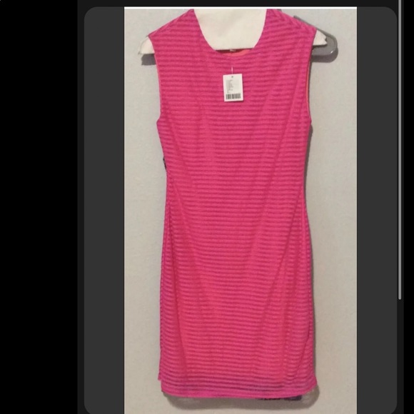 NWT Silence + Noise Shadow Striped Muscle Tee Dress - Picture 6 of 7